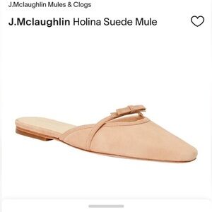 J.McLaughlin Holina Suede Mule in nude 7.5